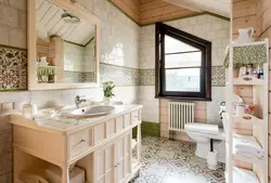 Country bathroom tiles photo