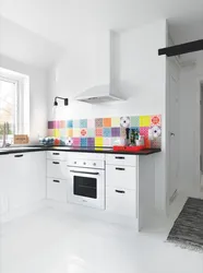 Кухня Белая С Цветным Фото