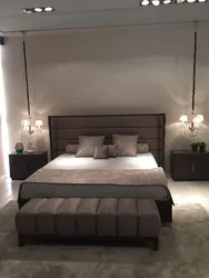 Черные светильники в спальне фото