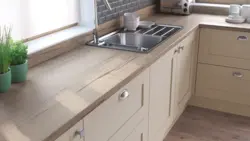 Столешница латте фото на кухне