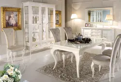 Белые стулья в гостиную фото