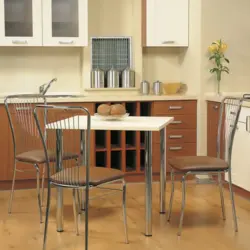 Chrome chair for kitchen photo