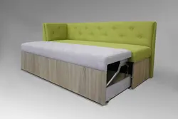 Folding sofa with sleeping place photo