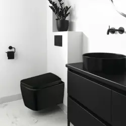 Раковина для ванной черно белая фото