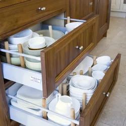Ящики для посуды на кухню фото