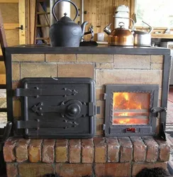 Печь для кухни на дровах фото