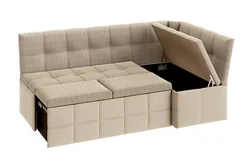 Sofa bed with sleeping place photo