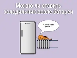 Холодильник У Батареи На Кухне Фото
