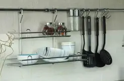 Полки на трубе для кухни фото