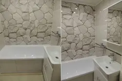 Ванна с панелями под камень фото