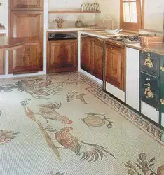 Полы в кухне плитка линолеум фото