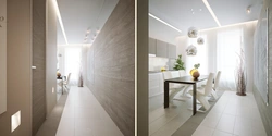 Светлая плитка на кухне и коридоре фото