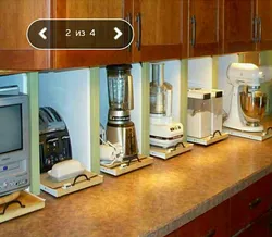 Мебель для бытовой техники на кухне фото