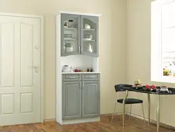 Шкафы На Кухню Напольные Высокие Фото В Интерьере