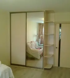 Шкаф купе в спальню с зеркалом фото размеры