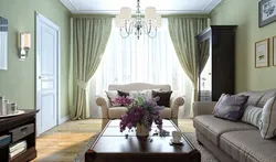 Цвет мебели к светлым обоям в гостиной фото