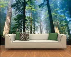 Интерьер гостиной лес