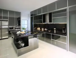 Алюминиевая кухня дизайн