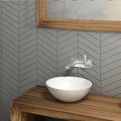 Herringbone bath design