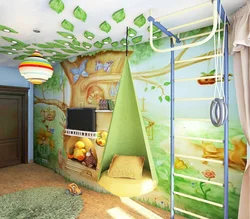 Недорогой дизайн детской спальни