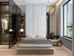 Дизайн спальни за стеклом