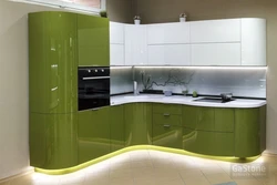 Дизайн угловых кухонь эмаль