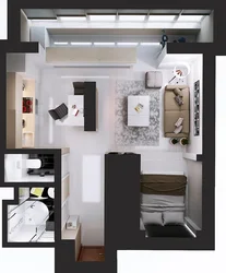 Дизайн квартиры с отдельной спальней