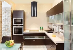 Kitchen interior is