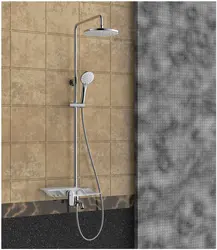 Смеситель для ванны с тропическим душем фото