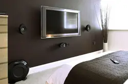 Высота телевизора в спальне фото