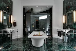 Ванная Комната Дизайн Зеленый Мрамор