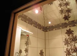 Зеркальный потолок ванна фото