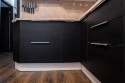 Kitchens with black plinth photo