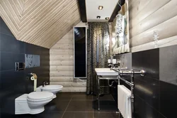 Ванная комната имитация бруса дизайн