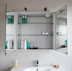 Фото шкаф с зеркалом в ванную