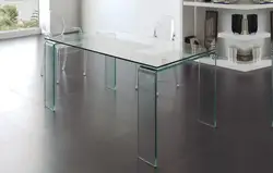 Столы из стекла для кухни фото