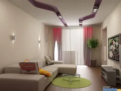 Дизайн гостиной потолок квадратная