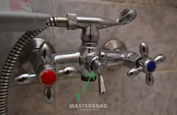 Фото разобранного смесителя с ванной