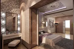 Дизайн спальни с балконом и гардеробной