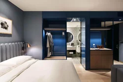 Ванна и гардеробная в спальне фото