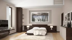 Спальня С Коричневой Дверью Дизайн