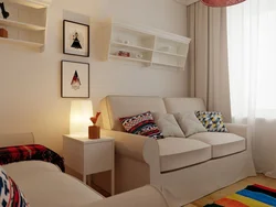 Дизайн спальни с двумя диванами