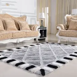 Белые ковры в гостиную фото