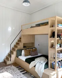 Фото двухъярусная кровать в спальне
