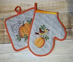 How to sew oven mitts for the kitchen photo