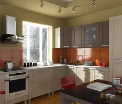 Интерьер маленькой кухни в доме фото эконом класса