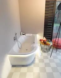 Дизайн ванной комнаты с ванной чашей