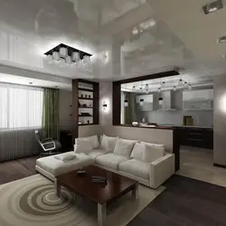 Дизайн натяжных потолков в гостиной 40 кв