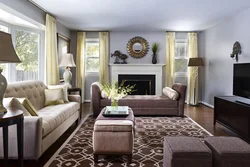 Дизайн гостиной цвет дивана