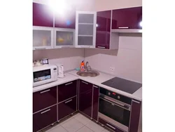 Кухни с встроенной техникой дизайн фото угловые маленькие